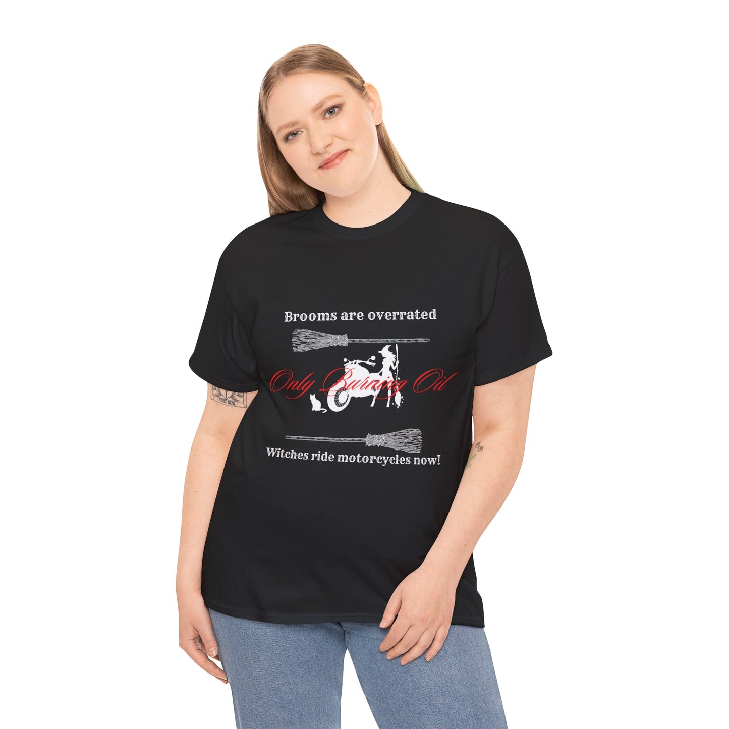 Brooms are overrated Witches ride motorcycles now Unisex t-shirt