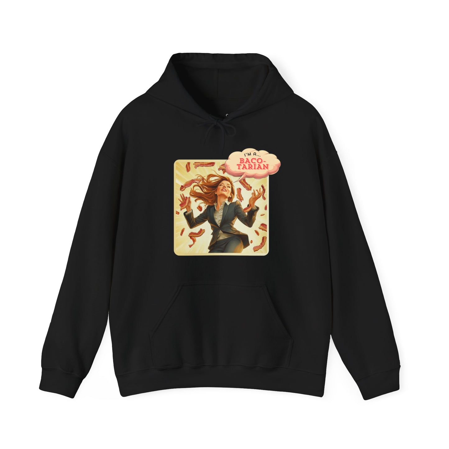 "I'm a Baco-tarian" unisex hoodie