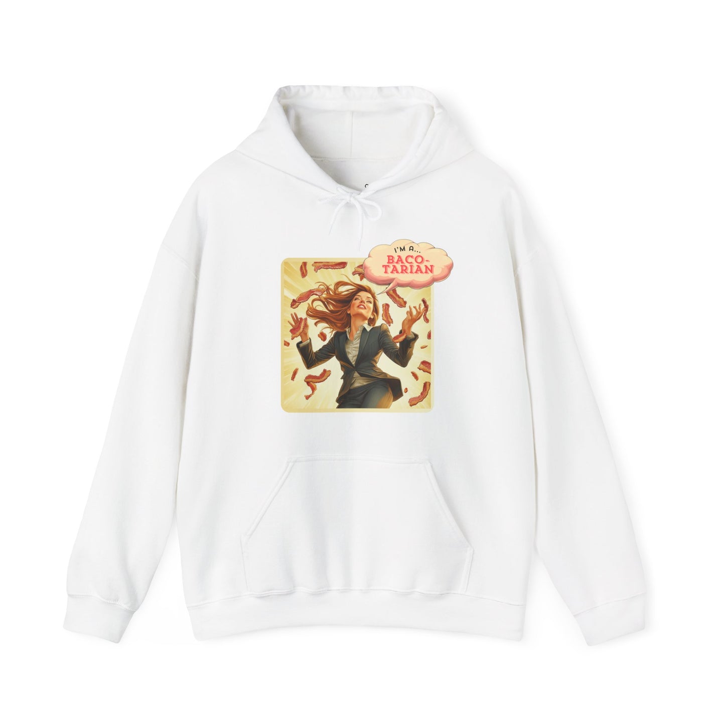"I'm a Baco-tarian" unisex hoodie