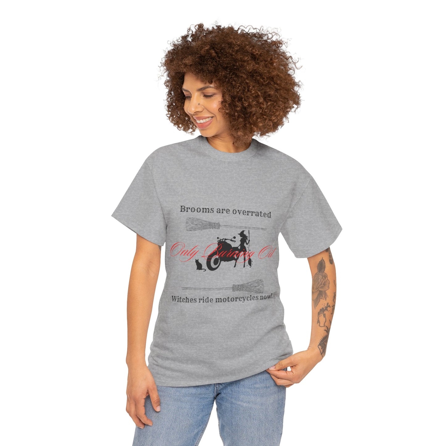 Brooms are overrated Witches ride motorcycles now Unisex t-shirt