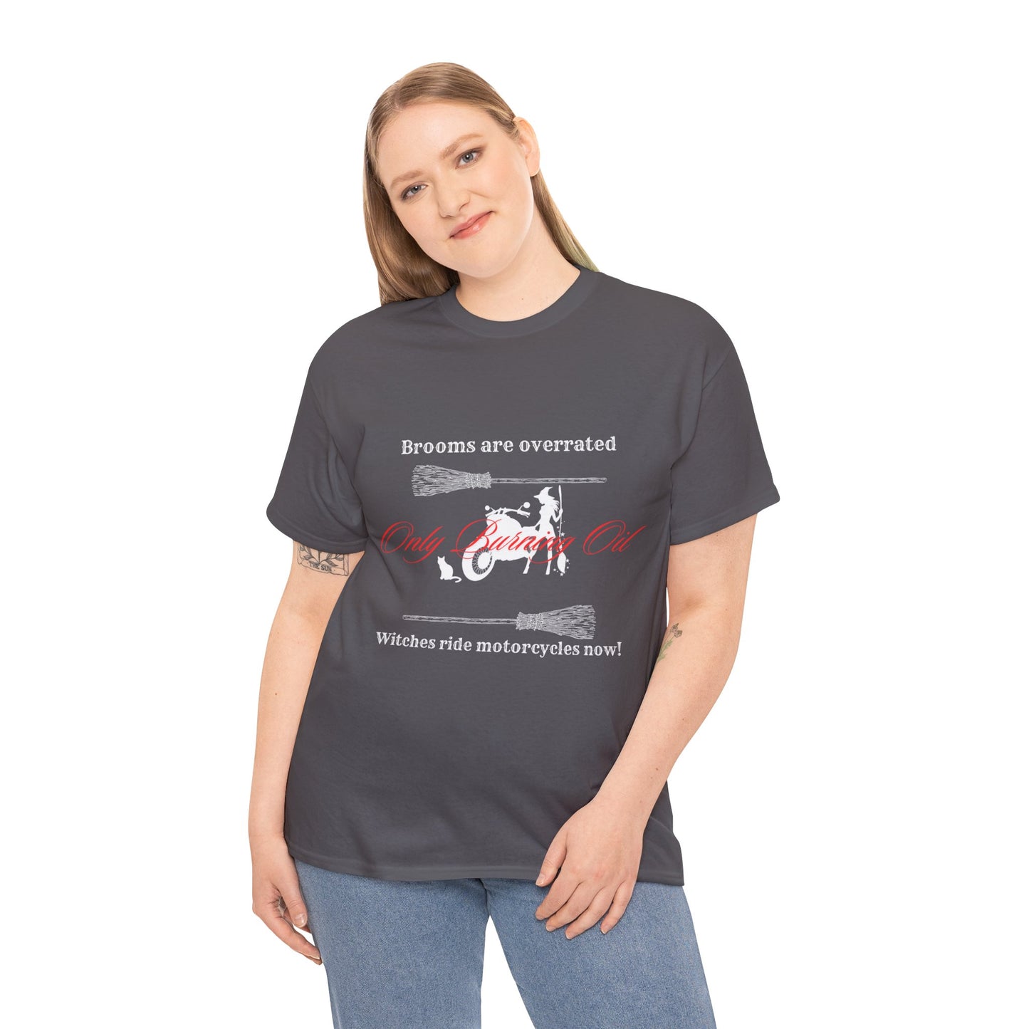Brooms are overrated Witches ride motorcycles now Unisex t-shirt