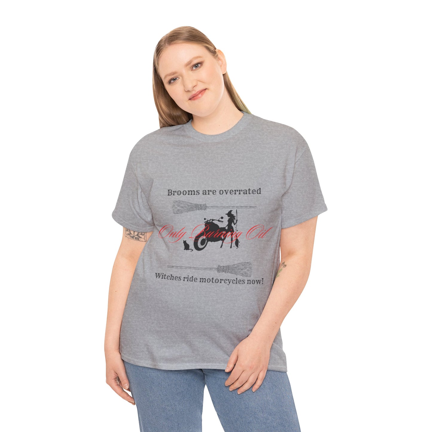 Brooms are overrated Witches ride motorcycles now Unisex t-shirt