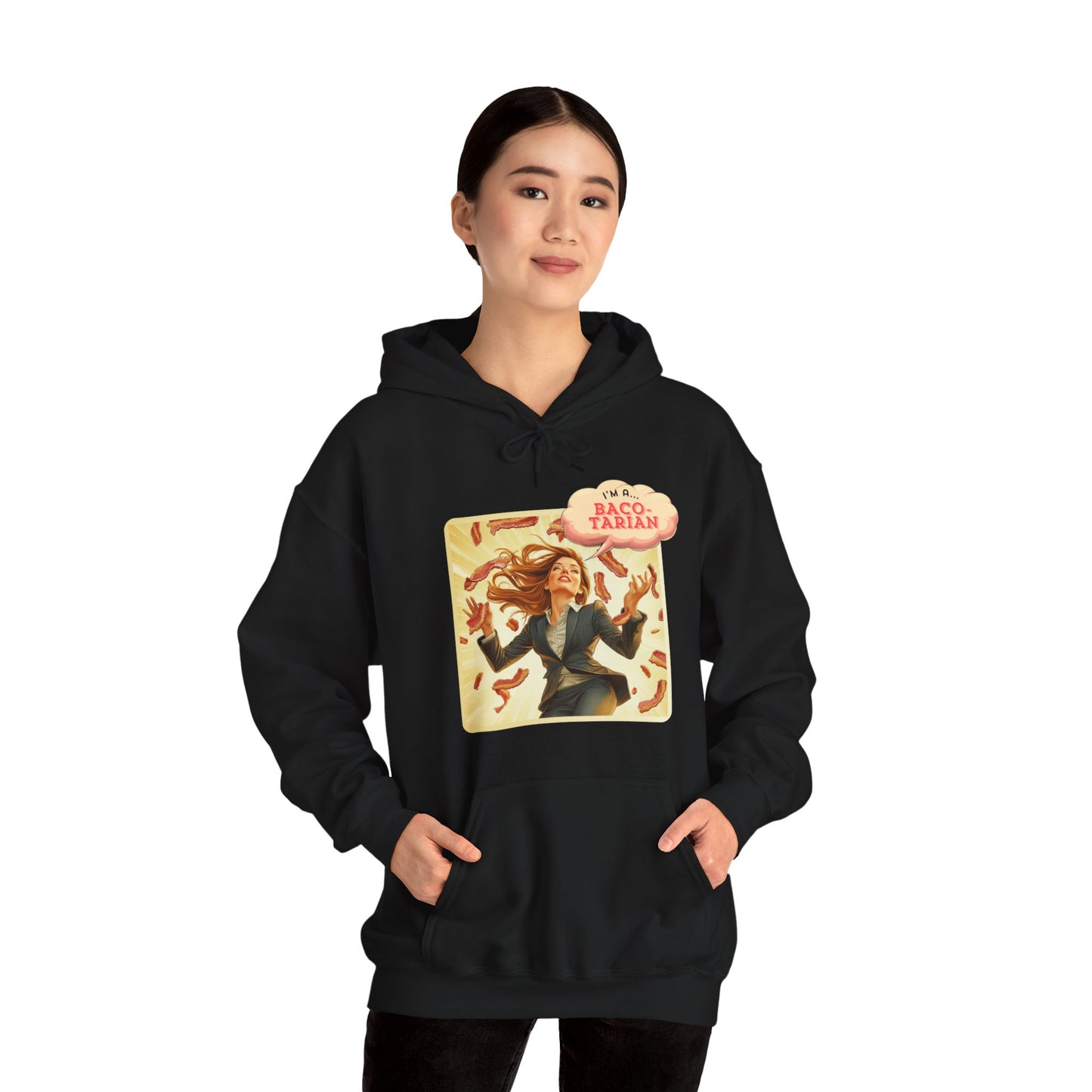 "I'm a Baco-tarian"  unisex hoodie