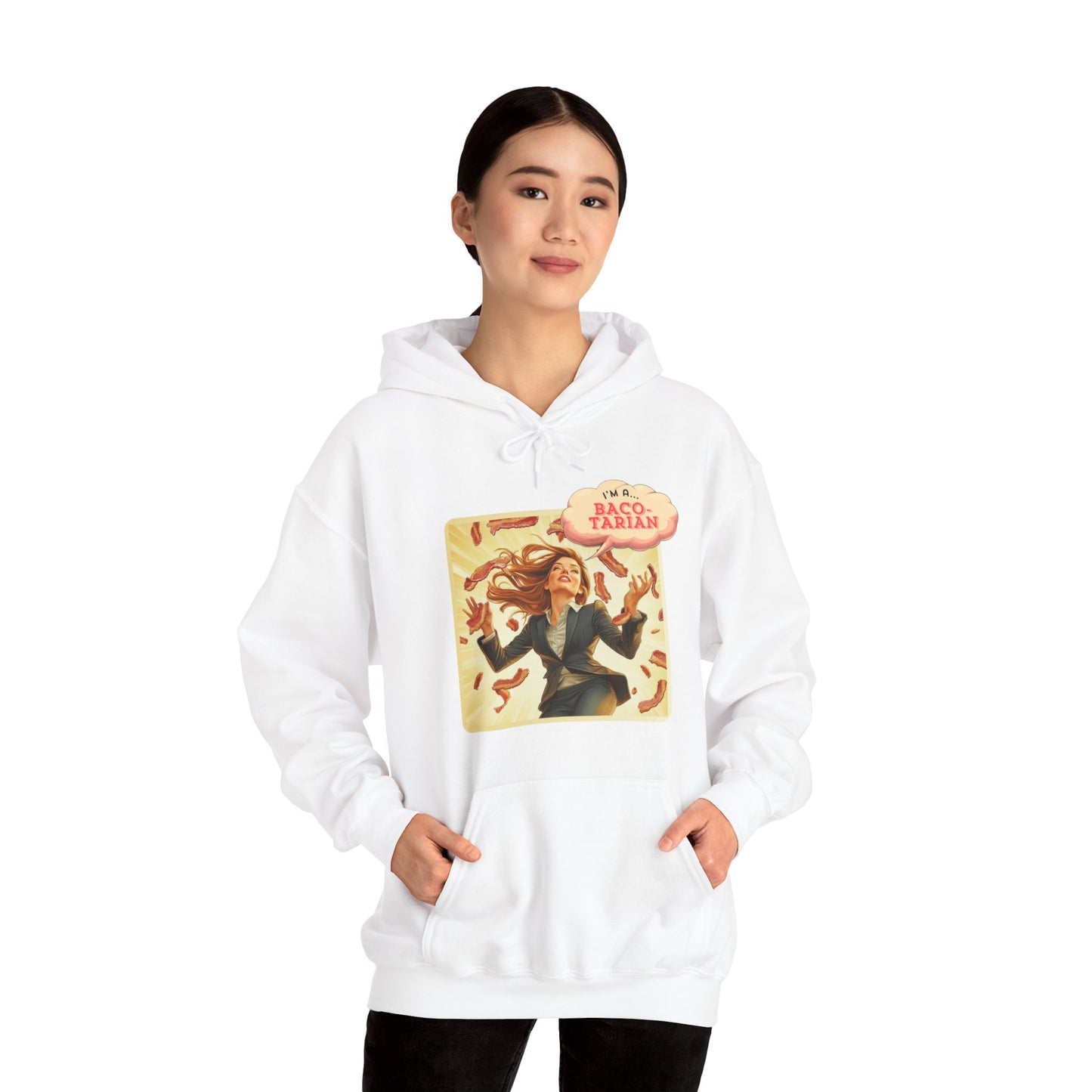 "I'm a Baco-tarian"  unisex hoodie