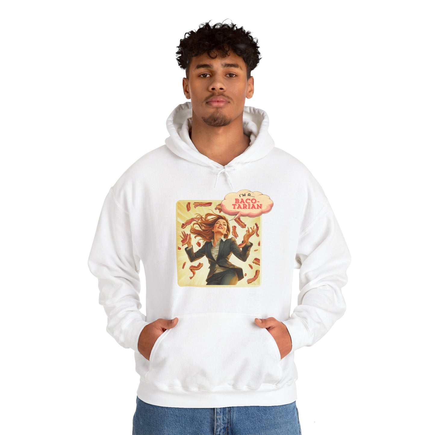 "I'm a Baco-tarian"  unisex hoodie