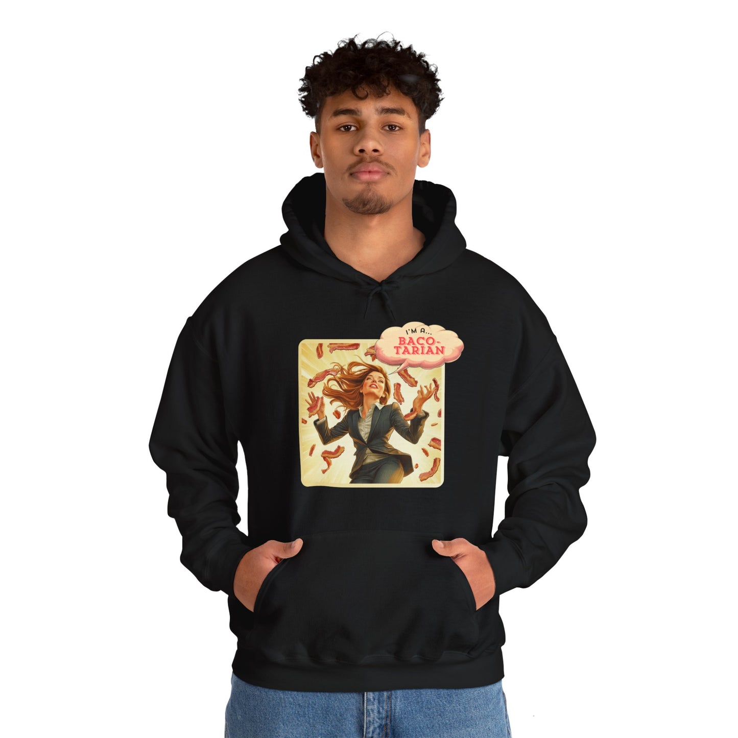 "I'm a Baco-tarian"  unisex hoodie